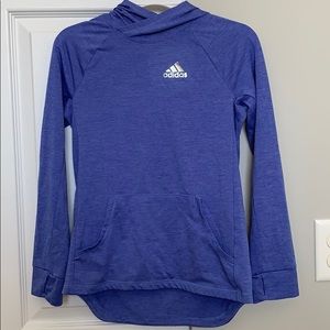 Blue Dri-fit Hooded Adidas Top